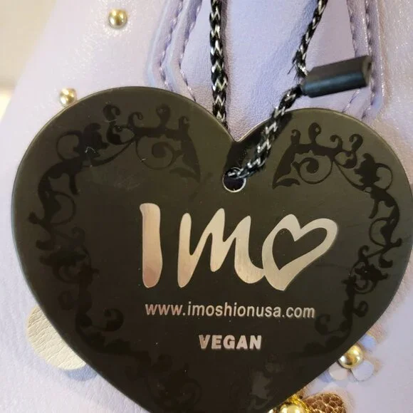 Imoshion USA Lavender Floral Satchel Bag | Vegan Leather | NWT - Picture 3 of 15